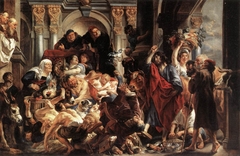 Jesus Driving the Merchants from the Temple by Jacob Jordaens