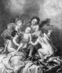 Karl Gustav, 1686-1687, prins av Sverige allegori över hans död by David Klöcker Ehrenstrahl