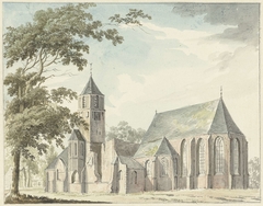 Kerk te Warmond by Hendrik Tavenier