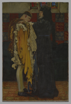 King Henry IV, Part I: The King to the Prince of Wales: “Thou shalt have charge and sovereign trust herein.”, (Act III, Scene ii) by Edwin Austin Abbey