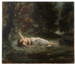La mort d'Ophélie by Eugène Delacroix