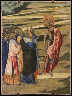 La Prédication de saint Jean Baptiste by Giovanni di Paolo