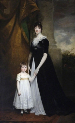 Lady Caroline Villiers, Lady Paget (1774-1835) with her eldest son Henry Paget, later Sir Henry Paget, 2nd Marquess of Anglesey (1797-1869) by John Hoppner
