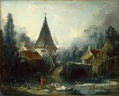 Landscape near Beauvais by François Boucher