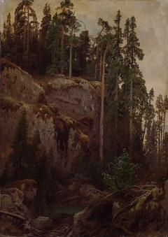 Landscape Study with a Precipice by August Cappelen
