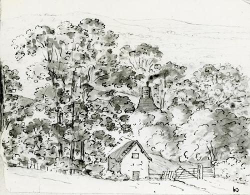 Landscape With Cottage - William Williams - ABDAG017693