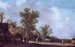 Landscape with farmhouses