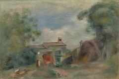 Landscape with figures by Auguste Renoir