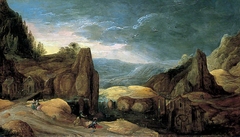 Landscape with Minerva Expelling Mars to Protect Peace and Plenty by Joos de Momper the Younger