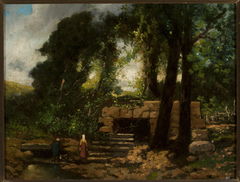 Landscape with ruins by Narcisse Virgilio Díaz