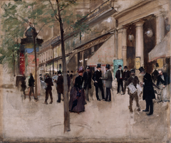 Le boulevard Montmartre, devant le théâtre des Variétés, l'après-midi