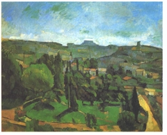 Le Pilon du Roi, vue de Bellevue by Paul Cézanne