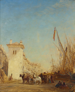 Le quai Saint-Jean à Marseille by Félix Ziem