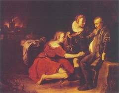 Lot and His Daughters by Jan van Noordt