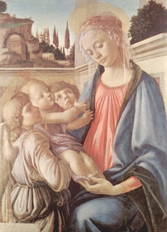 Madonna and Child and Two Angels by Sandro Botticelli