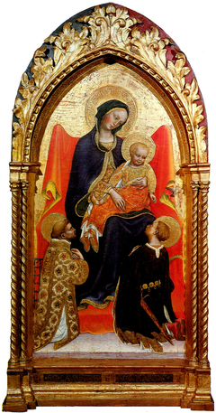 Madonna and Child, with Saints Lawrence and Julian by Gentile da Fabriano