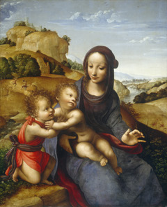 Madonna and Child with the Infant Saint John by Fernando Yáñez de la Almedina