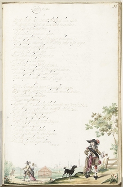 Man in een landschap buiten Zwolle by Gesina ter Borch