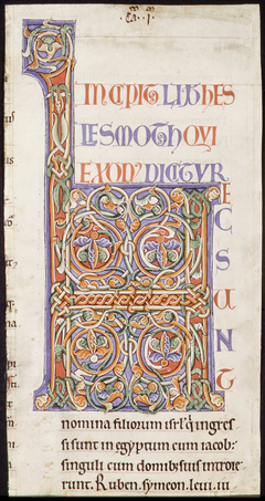 Manuscript Illumination with Initial H, from a Bible by Anonymous