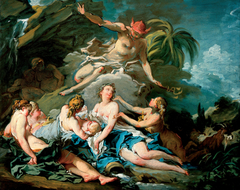 Mercury Entrusting the Infant Bacchus to the Nymphs of Nysa by François Boucher