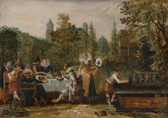 Merry Company in a Park by Esaias van de Velde