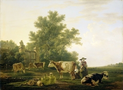 Milking Time by Jacob van Strij