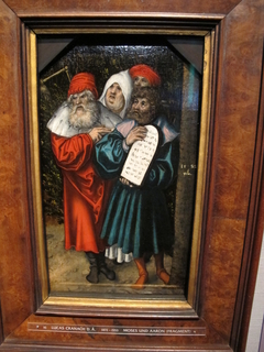 Mose and Aaron and two prophets by Lucas Cranach the Elder