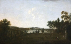 Mount Edgcumbe and Plymouth Sound from Saltram by William Tomkins