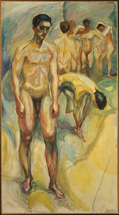 Naked Men in the Baths by Edvard Munch