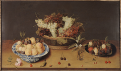 Nature morte de fruits et de fleurs by Isaac Soreau