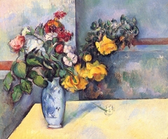 Nature morte, fleurs dans un vase by Paul Cézanne