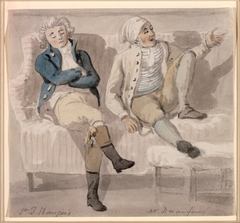 Noel Desenfans and Sir Francis Bourgeoi by Paul Sandby