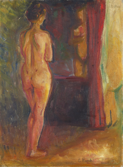 Nude in Front of the Mirror by Edvard Munch