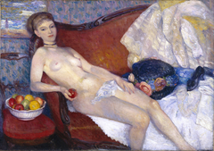 Nude with Apple by William Glackens