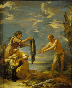 Odysseus and Nausicaa by Salvator Rosa
