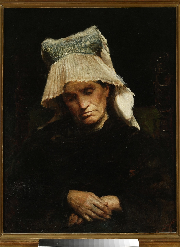 Old woman in a cap