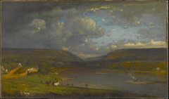 On the Delaware River by George Inness