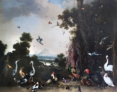 Open Landscape with Poultry and Waterfowl