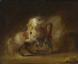 Pferd und Knecht (zugeschrieben)