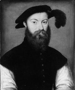 Portrait of a Man with a Black-Plumed Hat by Corneille de Lyon