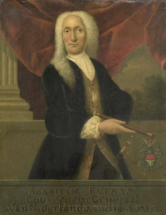 Portrait of Abraham Patras (1671-1737), Gouverneur-generaal (1735-37) by Theodorus Justinus Rheen