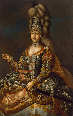 Portrait of Countess Anna Sheremetyeva in a ''Carousel'' Costume by Anonymous