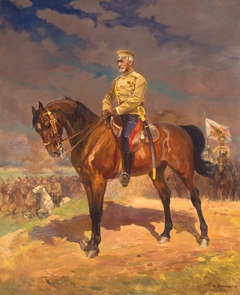 Portrait of Grand Duke Nikolai Nikolayevich (the Younger) on Horseback by Mykola Samokysh