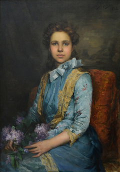Portrait of Laura Sauvinet by José Malhoa