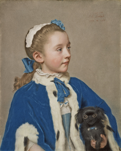 Portrait of Maria Frederike van Reede-Athlone at Seven Years of Age by Jean-Etienne Liotard