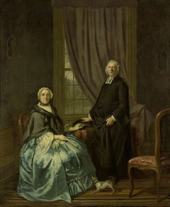Portrait of Petrus Bliek, Remonstrant Minister in Amsterdam, with his Wife Cornelia Drost by Hendrik Pothoven