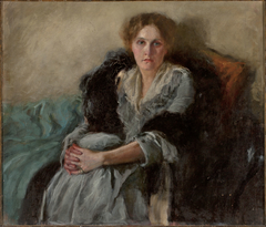 Portrait of the artist's wife, Leta Czajkowska (ca.1875–1947) by Józef Czajkowski