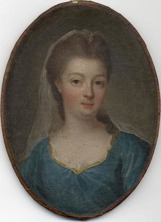 Portrait of the Duchess of Bourbon, Louise-Françoise de Bourbon, Mademoiselle de Nantes