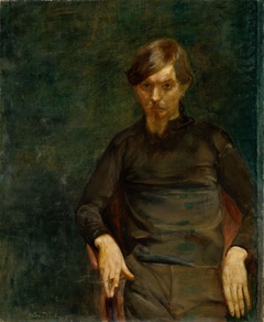 Portrait of the Swedish Painter Ivar Arosenius by Oda Krohg