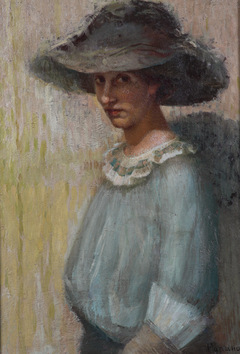 Portrait of the woman artist Frederica by Nikola Marinov